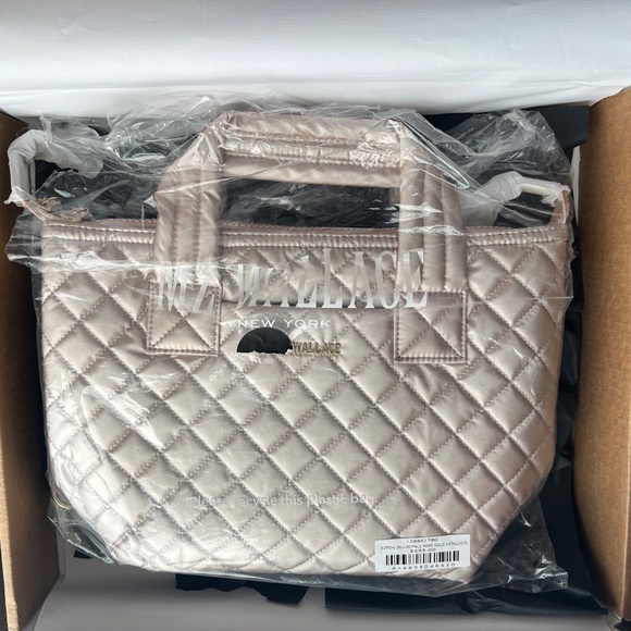 NWT Pale Rose Gold MZ WALLACE SUTTON DELUXE SMALL - Picture 6 of 10